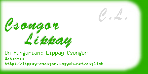 csongor lippay business card